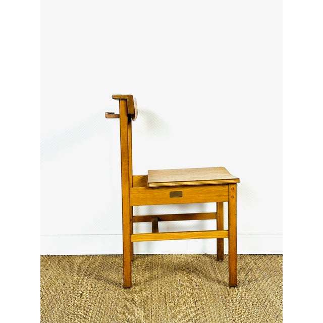 Vintage Oak Dining Chairs, 1950s, Set of 6 For Sale - Image 9 of 18