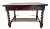 Antique Barley-Twist Tiger Oak Library Desk Writing Table Jacobean Revival Shelf For Sale - Image 4 of 13