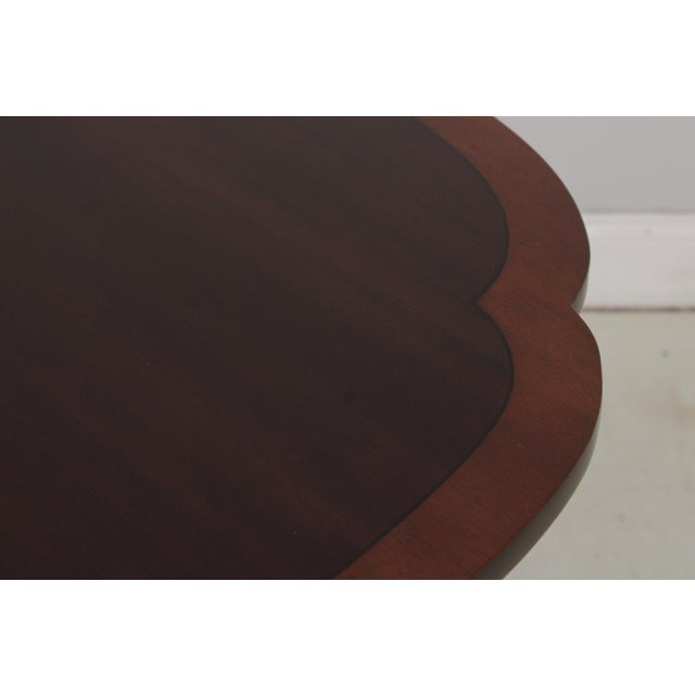Wood Stickley Banded Top Mahogany Dining Room Table For Sale - Image 7 of 17