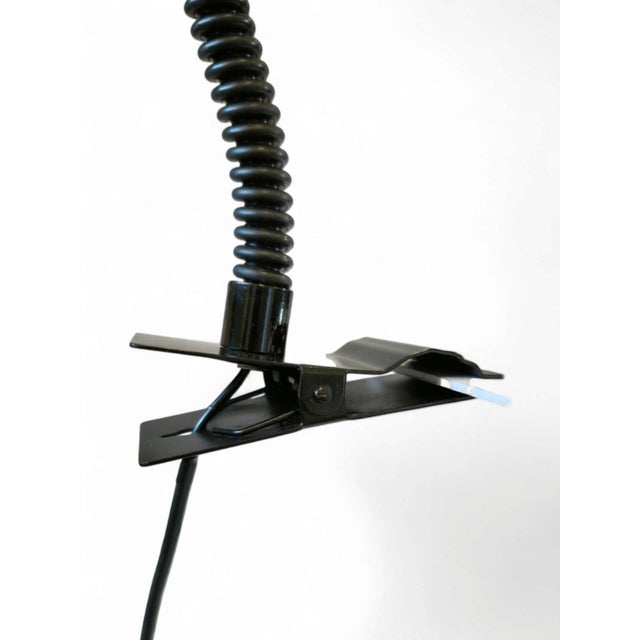 Table Lamp Italian manufacturing Directional ceiling light Flexible Neck Ivory and black painted aluminium E14 connection...