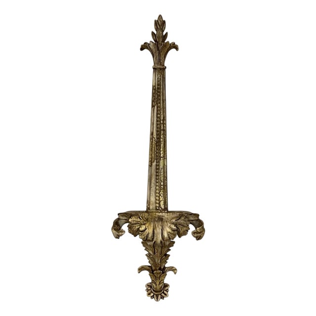 Vintage Acanthus Design Wall Mount Plate or Picture Easel For Sale