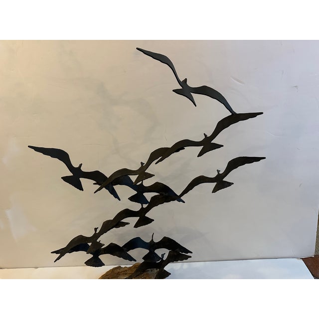 Brutalist Birds in Flight Brutalist Sculpture For Sale - Image 3 of 11