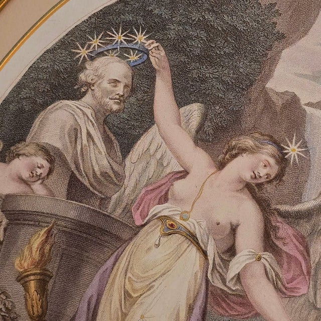 Giovanni Battista Cipriani, the Nymph of Immortality, 1800s, Paper, Framed For Sale - Image 14 of 16