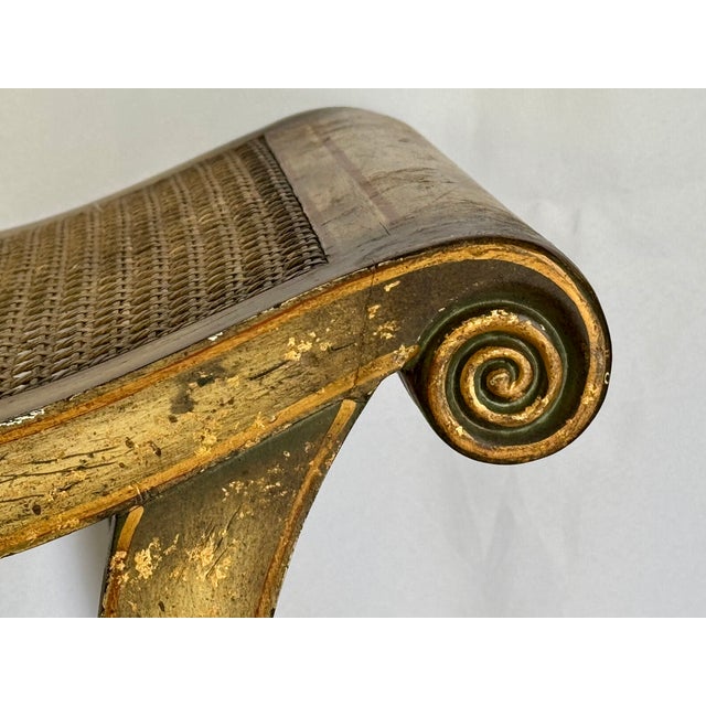 Sarreid Ltd. 1970’s Sarreid LTD Neoclassical Painted Bench For Sale - Image 4 of 16