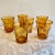Amber Italian Art Deco Festival Amber Cocktail Glasses With Prunts, a Set of 6 For Sale - Image 8 of 8