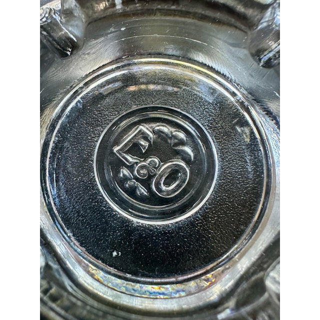 Art Deco Rare Eastern & Oriental Express E&o Luxury Train Rail Ashtray Glass Trinket Dish For Sale - Image 3 of 5