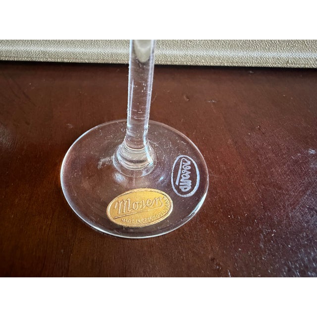 Mid 20th Century Moser Crystal Wine Club Miniature Physiognomic Set of 6 Snifters in Original Case. Never Used. For Sale In Chicago - Image 6 of 8