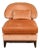 Century Furniture Velvet Peach/Orange Slipper Chair For Sale