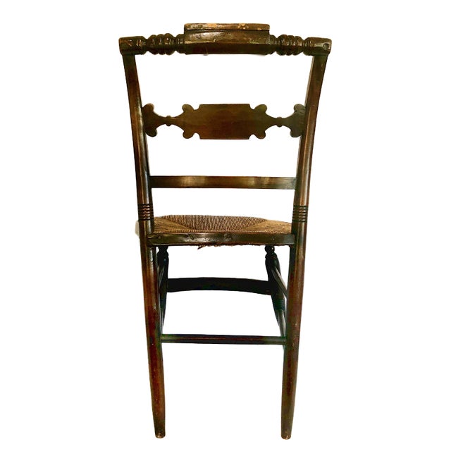 American Mid 19th Century Early American "Fancy" Side Chair For Sale - Image 3 of 8