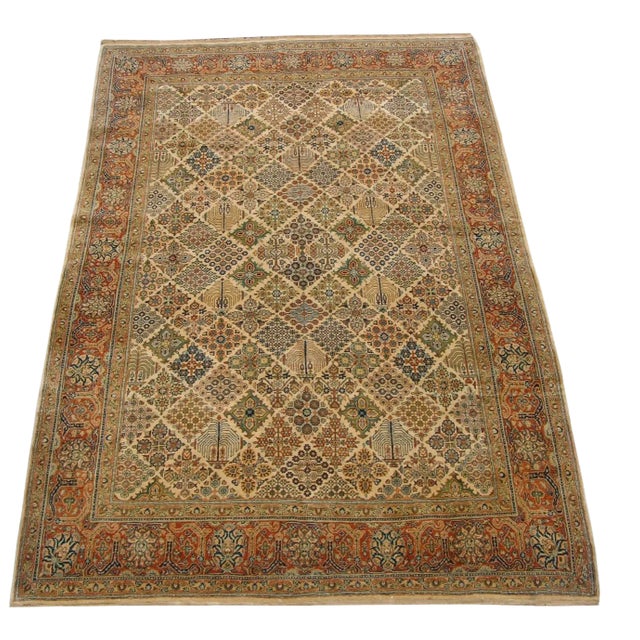 Early 19th Century Antique Saruk Rug 10'0'' X 6'5'' For Sale