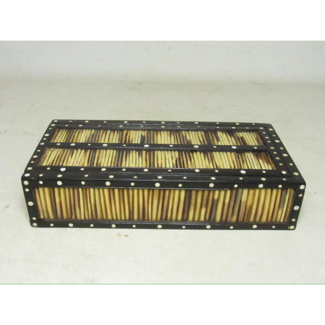 1900 - 1909 Anglo Indian Long Quill Pencil Box For Sale - Image 5 of 13