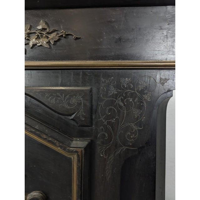 Napoleon III Display Cabinet with Porcelain Plaque For Sale - Image 11 of 14
