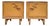 Vintage Hoke Mid Century End Tables – 1960s MCM Bedside Cabinets - Cottagecore, Sculpted Wood For Sale