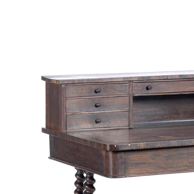 Furniture - Desk; in fine wood - 19th century. Portuguese from the 19th century; in fine wood; cabinet with seven drawers;...