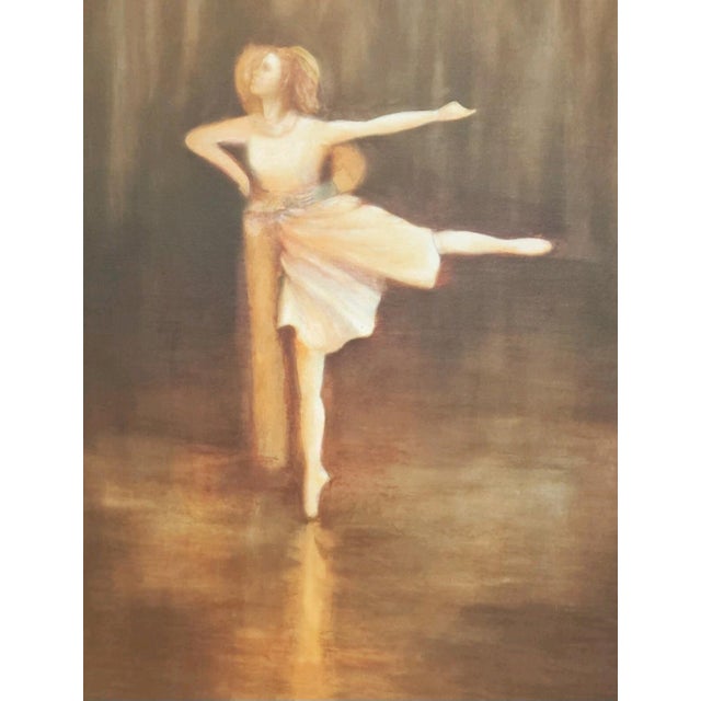 Elegant ballet ballerina lithograph by Donna LaVance Sramek, featuring a classic portrait-style composition that adds...