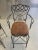 Late 20th Century Ethan Allen Wrought Iron Bar Height Counter Stools - a Pair For Sale In Atlanta - Image 6 of 12
