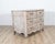 18th Century 18th Century French Louis XV Bleached Oak Curved Commode with Parquet Top For Sale - Image 5 of 9