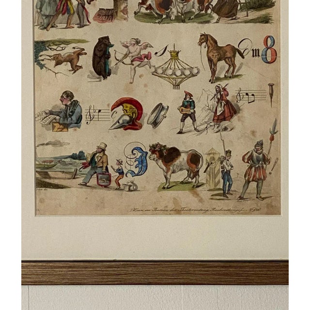 Children's Rebus - Picture Puzzle, Germany 19th Century, #10 For Sale - Image 3 of 5
