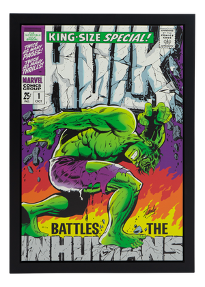 Marvel Comics, The Incredible Hulk, Limited Edition Large Marvel Art Print Signed and Numbered by Stan Lee