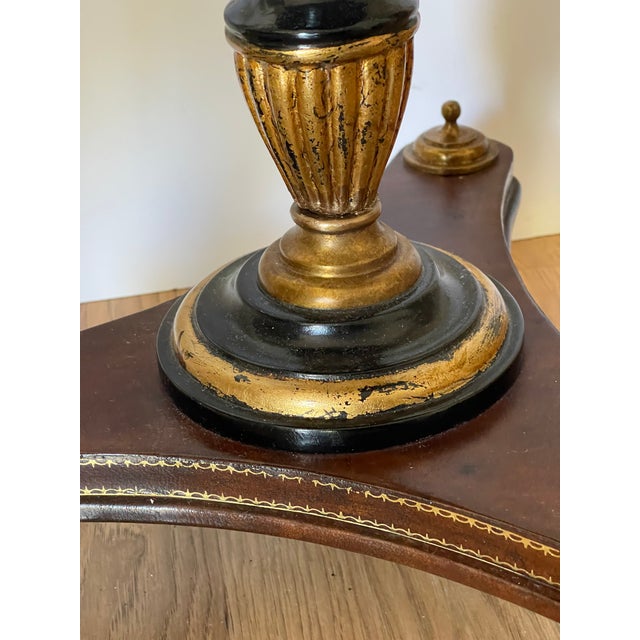 Traditional 1960s Neoclassical Revival Round Side Table With Inlay For Sale - Image 3 of 4
