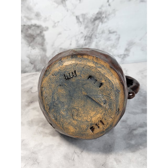 1940s Rustic Turkish Pottery Small Jug/Creamer For Sale - Image 11 of 15