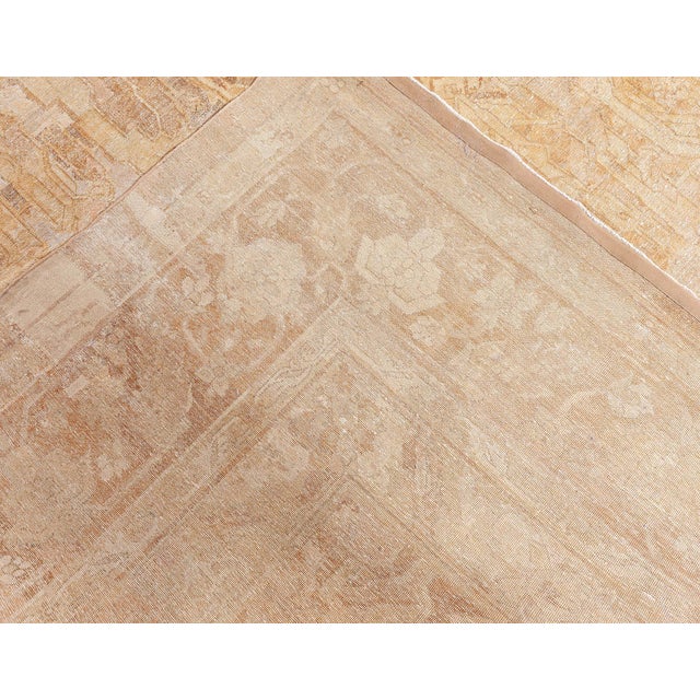 Authentic Indian Amritsar Handmade Wool Carpet For Sale In New York - Image 6 of 9