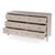 Spritely Home Accent Furniture Nora 60 in W. Rectangular Wood 6 Drawer Dresser, Antique Taupe For Sale - Image 4 of 9