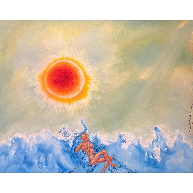 José Gerson, The Sea, Oil on Canvas, 2002 For Sale - Image 9 of 9