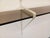 Large Vintage Wall Shelf in Smoked Glass and White Metal, String Tomado Style, from the 1960s, 1970s For Sale - Image 9 of 17