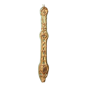 Louis XV Parcel-Gilt and Painted Wood Thermometer