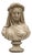 Bust of Veiled Lady in Reconstructed Carrara Marble For Sale