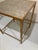 Gilt Finish on Metal Table With Antique Glass Top -2 For Sale - Image 4 of 10