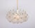 Gold Large Frosted Glass and Brass Chandelier from Kinkeldey, Germany, 1970s For Sale - Image 8 of 18