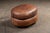 Vintage Leather Clamshell Club Chair and Ottoman Set For Sale - Image 9 of 10