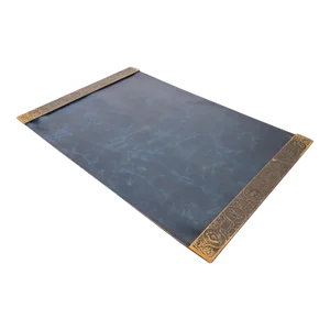 Tiffany Studios New York Zodiac Bronze Blotter Ends With Leather Desk Blotter