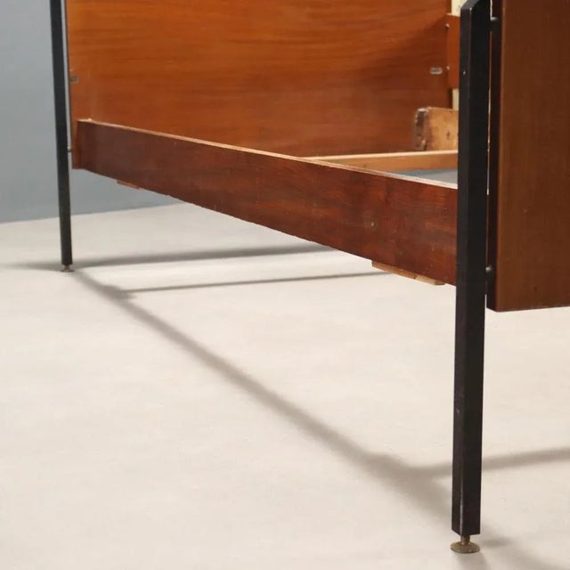 Bed with Wall-Mounted Nightstand, 1960s For Sale - Image 12 of 13