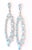 Contemporary 5.08 Carat Blue Topaz White Topaz Silver Earrings, A Pair For Sale - Image 3 of 4