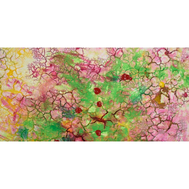 Abstract Expressionism Cotton Candy Crackle - Abstract Expressionist Composition in Acrylic by Charles David Francis For Sale - Image 3 of 6