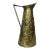 English Traditional Embossed Pub Scene Brass Pitcher For Sale