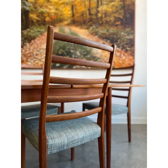 1960s Danish Dining Set by Gp Farum & Svegards - Set of 5 For Sale - Image 13 of 18