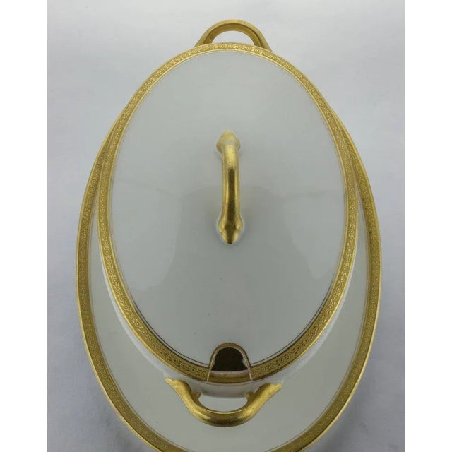 1900 - 1909 Limoges Cover Sauce Bowl With Platter For Sale - Image 5 of 10