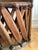 Brown Mexican Equipale Folk Art Chair With Hand-Painted Bullfight Scene 1930s For Sale - Image 8 of 12