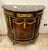 2020s French Louis XVI Marble Top Demilune Sideboard Cabinet With Hand-Finished Gold Leaf & Premium Hardwood For Sale - Image 5 of 5