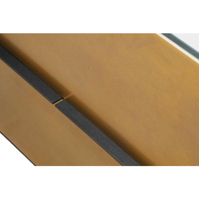 Bespoke Contemporary Brass and Ash 118" Cantilever Sideboard by Ebony Curated For Sale - Image 10 of 11