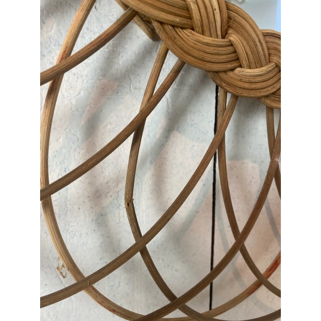 1950s French Rattan Mirror, 1950s For Sale - Image 5 of 9