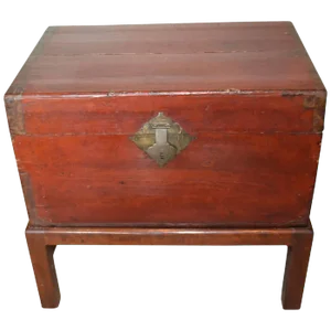 19th Century, Chinese Chest on Stand