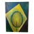 1994 Josh Podoll Large Geometric Painting, Abstract Brazil Flag, 40 X 30" For Sale