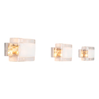 Wall Lamps in Murano Glass from La Murrina, 1980s, Set of 3 For Sale