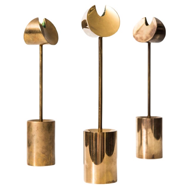 Candleholder by Pierre Forsell for Skultuna, 1950s For Sale