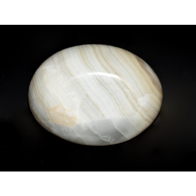 Cream Onyx Soap Dish Gemstone Catchall Turtle For Sale - Image 8 of 11